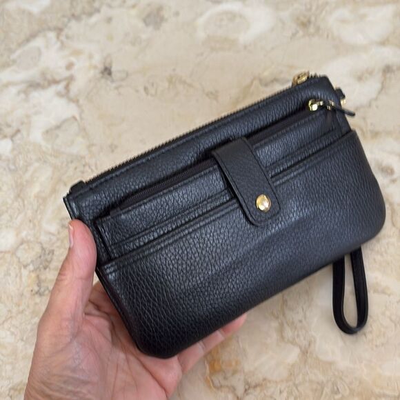 Lodis Olivia Leather Wristlet & Card Stacker Wallet - Picture 5 of 14